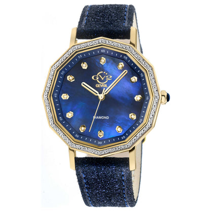 Front view of GV2 by Gevril Spello Diamond Women's Quartz Watch 14503