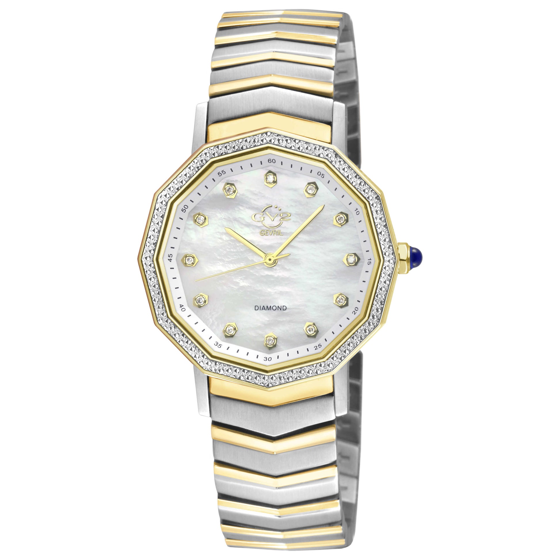 Front view of GV2 by Gevril Spello II Women's Quartz Watch 14516B