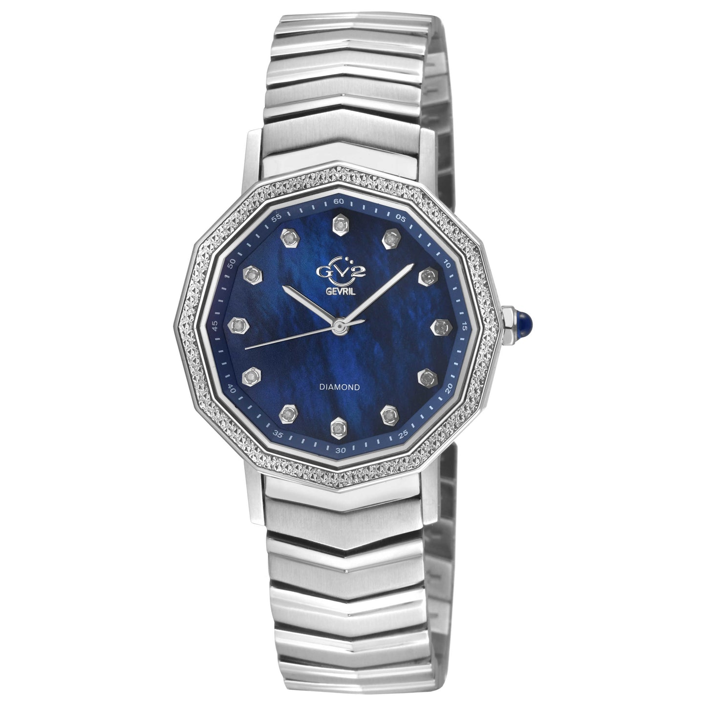 Front view of GV2 by Gevril Spello II Women's Quartz Watch 14517B