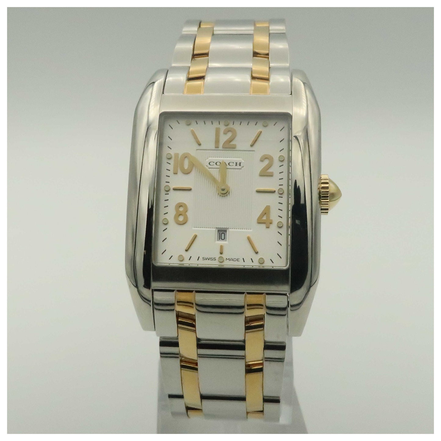 Front view of Coach Carlyle Men's Swiss Quartz (Battery-Powered) Watch 14600519-PO