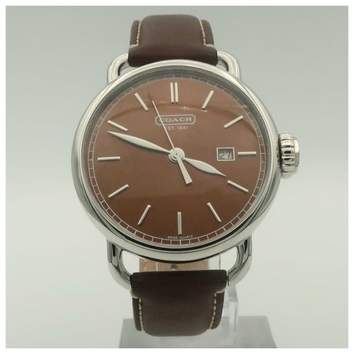 Front view of Coach Classic Men's Swiss Quartz (Battery-Powered) Watch 14600979-PO