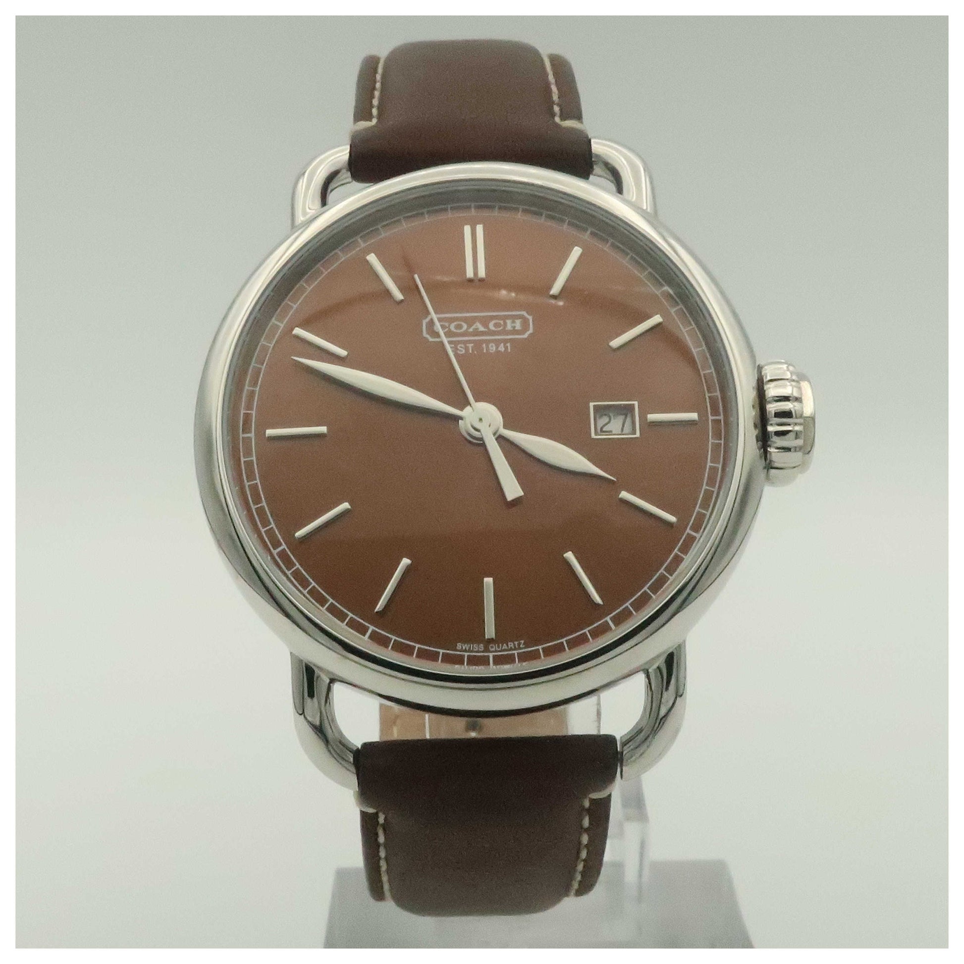 Front view of Coach Classic Men's Swiss Quartz (Battery-Powered) Watch 14600979-PO