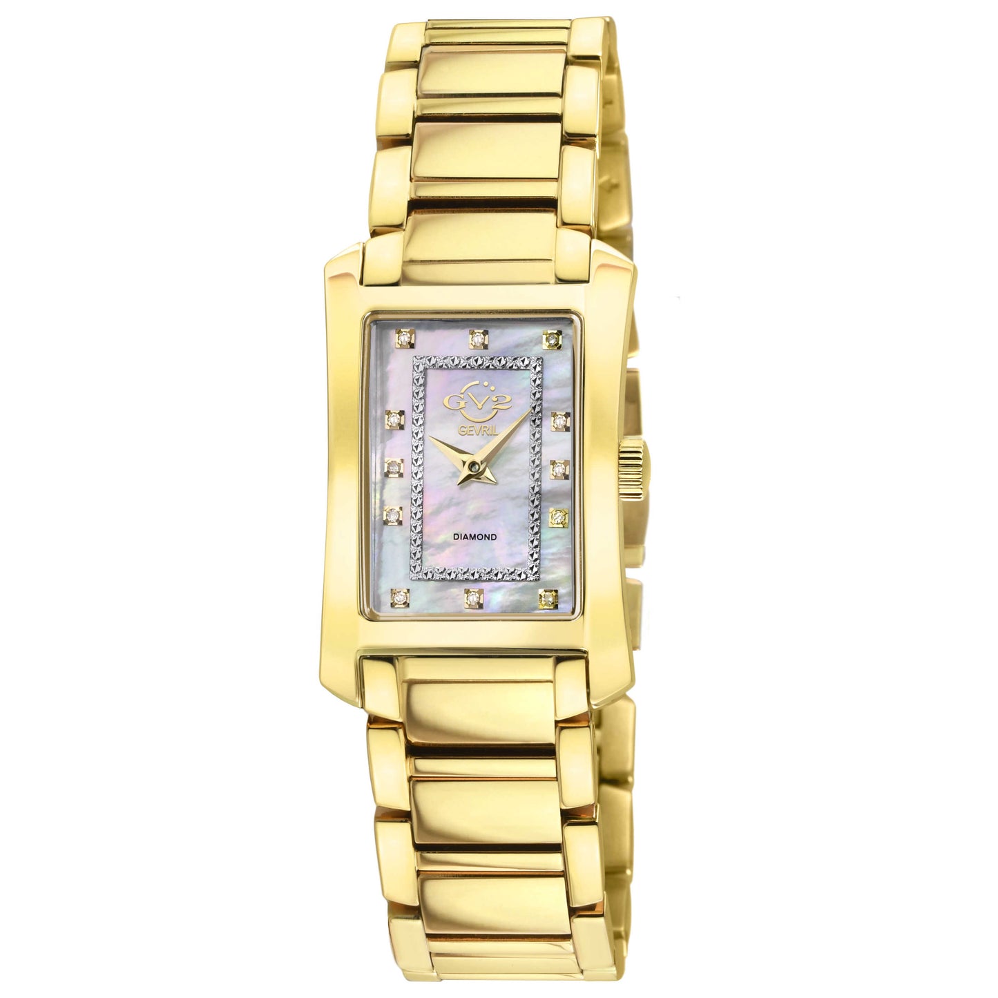 Front view of GV2 by Gevril Luino Diamond Women's Quartz Watch 14602B