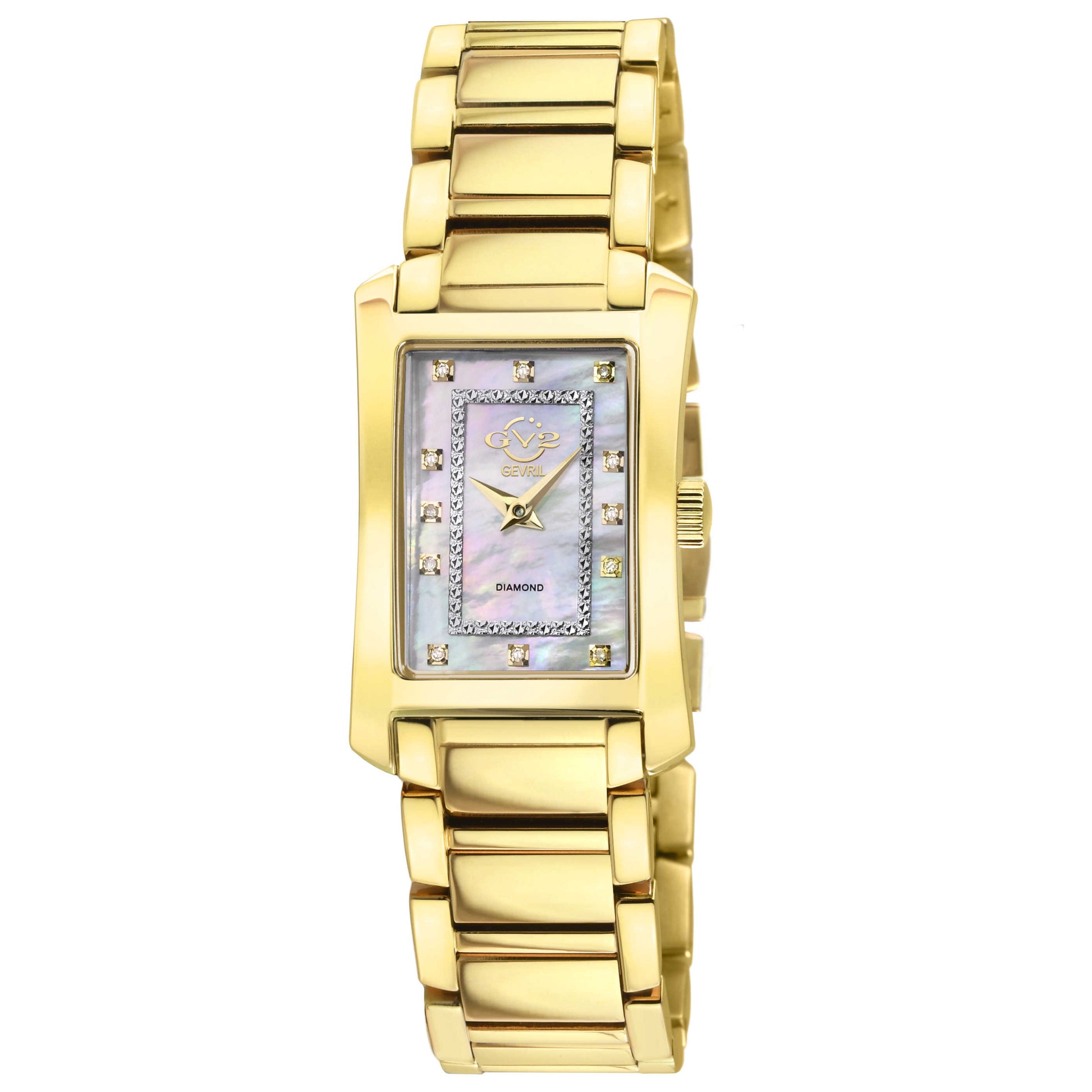 Front view of GV2 by Gevril Luino Diamond Women's Quartz Watch 14602B