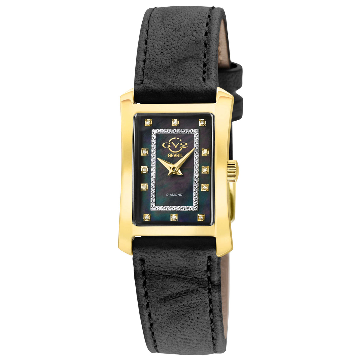 Luino Diamond Quartz Black Mother-of-Pearl Women's Watch 14603