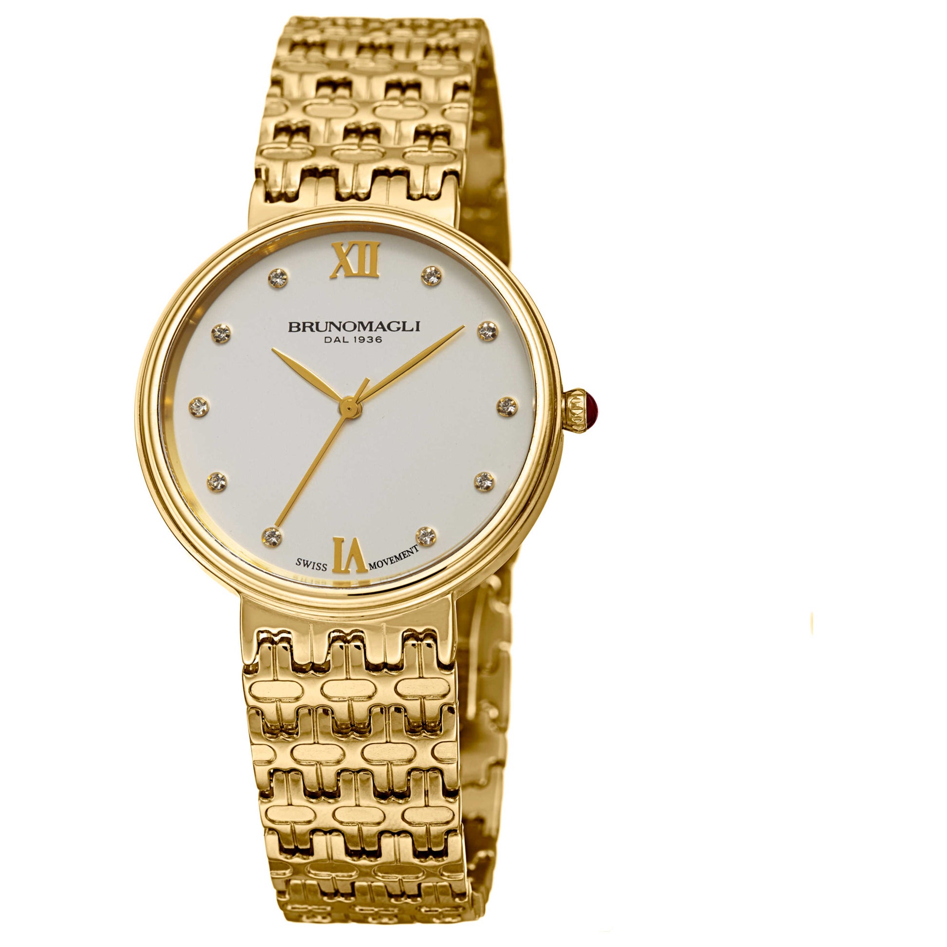 Front view of Bruno Magli Isabella Women's Quartz Watch 15.171101.GGD