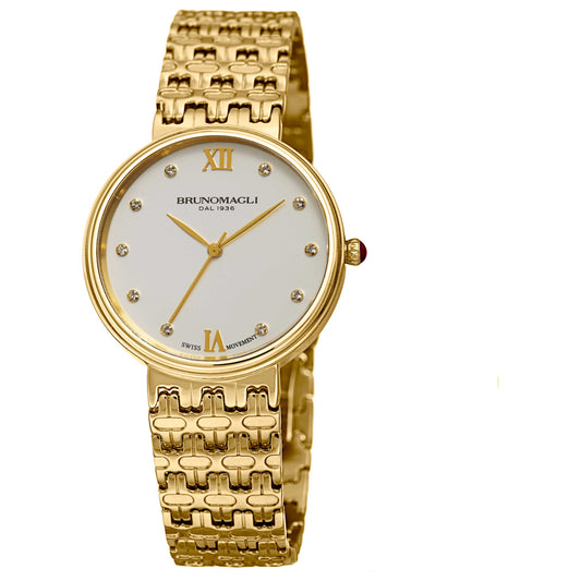 Front view of Bruno Magli Isabella Women's Quartz Watch 15.171101.GGD