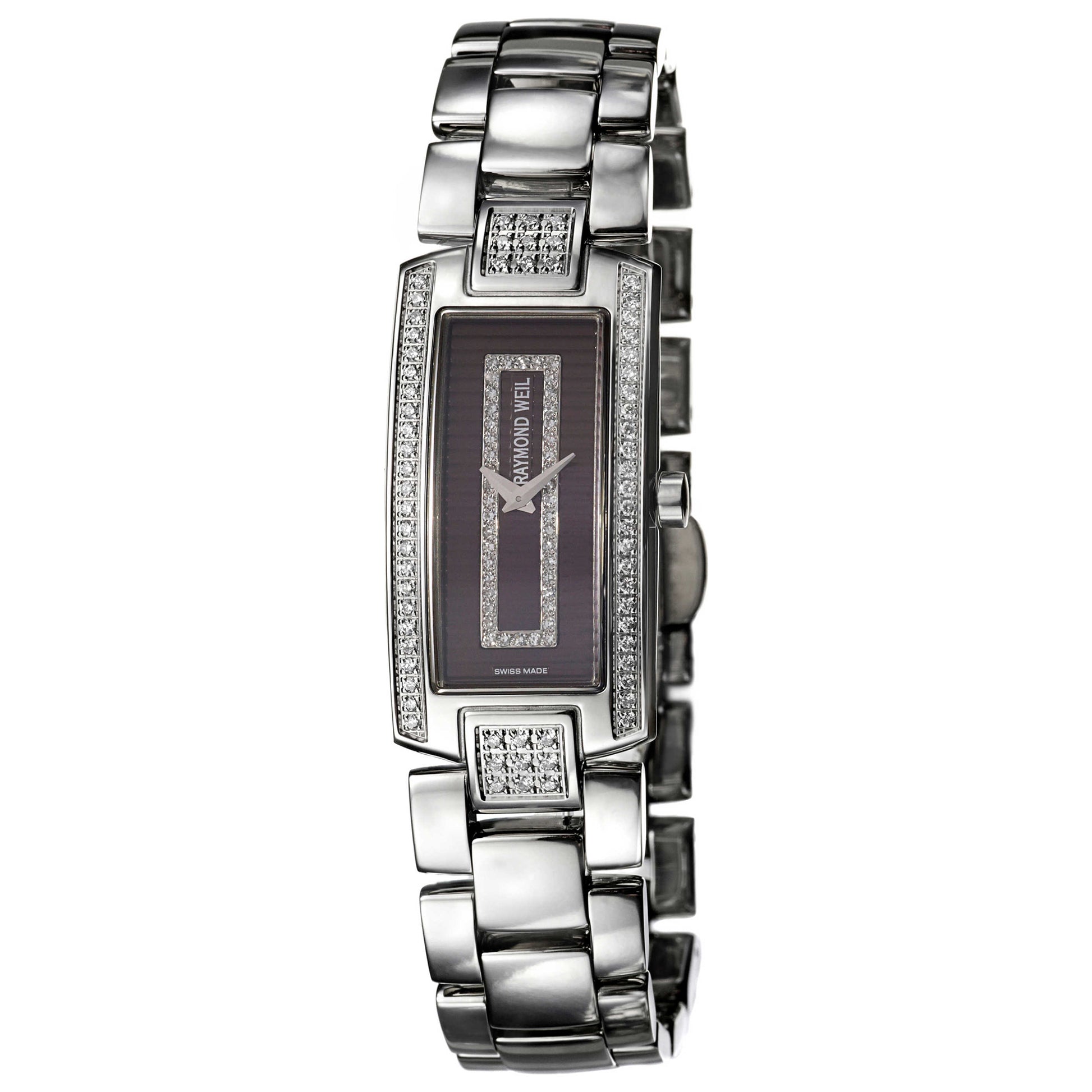 Front view of Raymond Weil Shine Women's Swiss Quartz (Battery-Powered) Watch 1500-ST2-70381