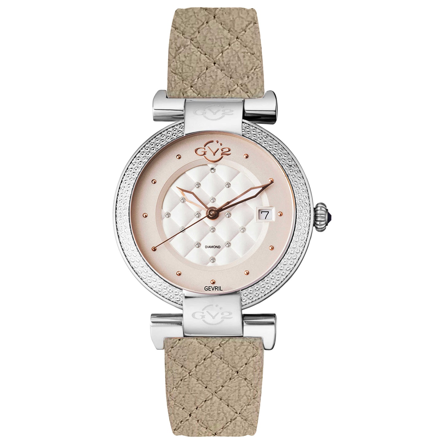 Front view of GV2 by Gevril Berletta Diamond Women's Quartz Watch 1500-V8