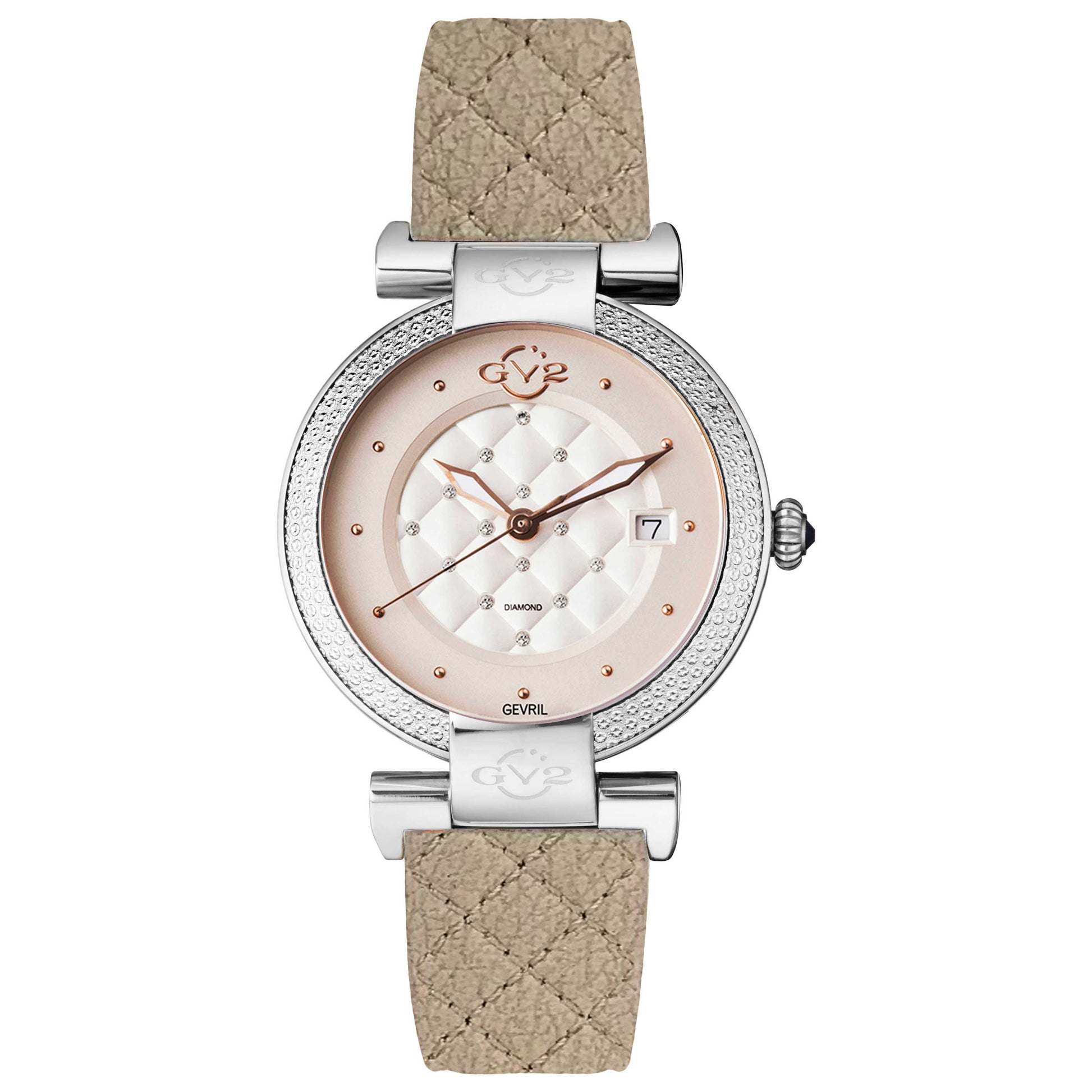 Front view of GV2 by Gevril Berletta Diamond Women's Quartz Watch 1500-V8