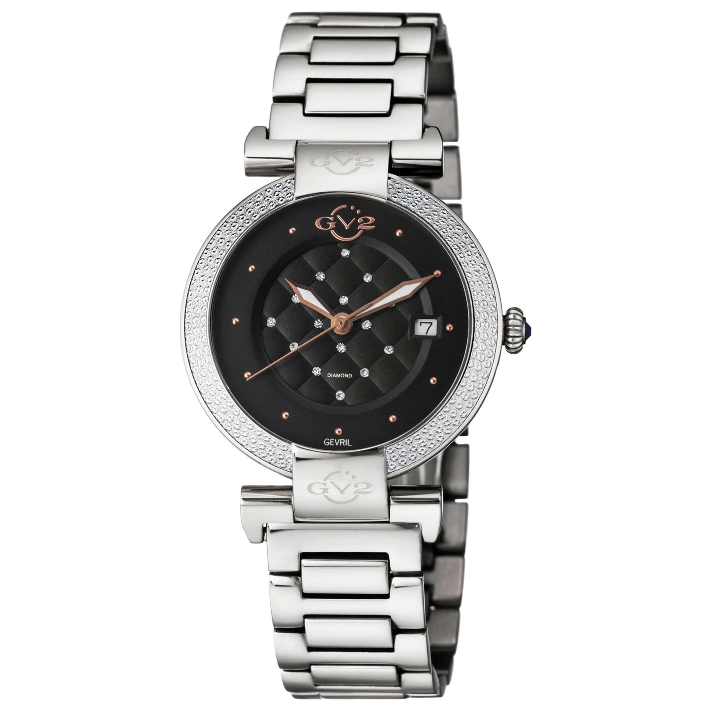 Front view of GV2 by Gevril Berletta Diamond Women's Quartz Watch 1500.7