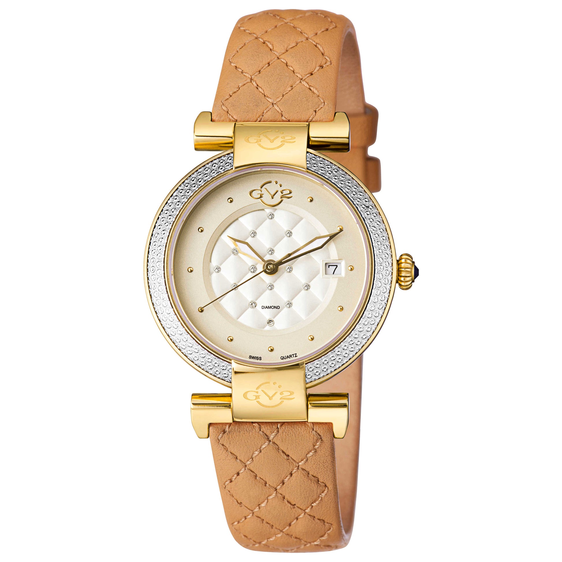 Front view of GV2 by Gevril Berletta Diamond Women's Quartz Watch 1501-L8