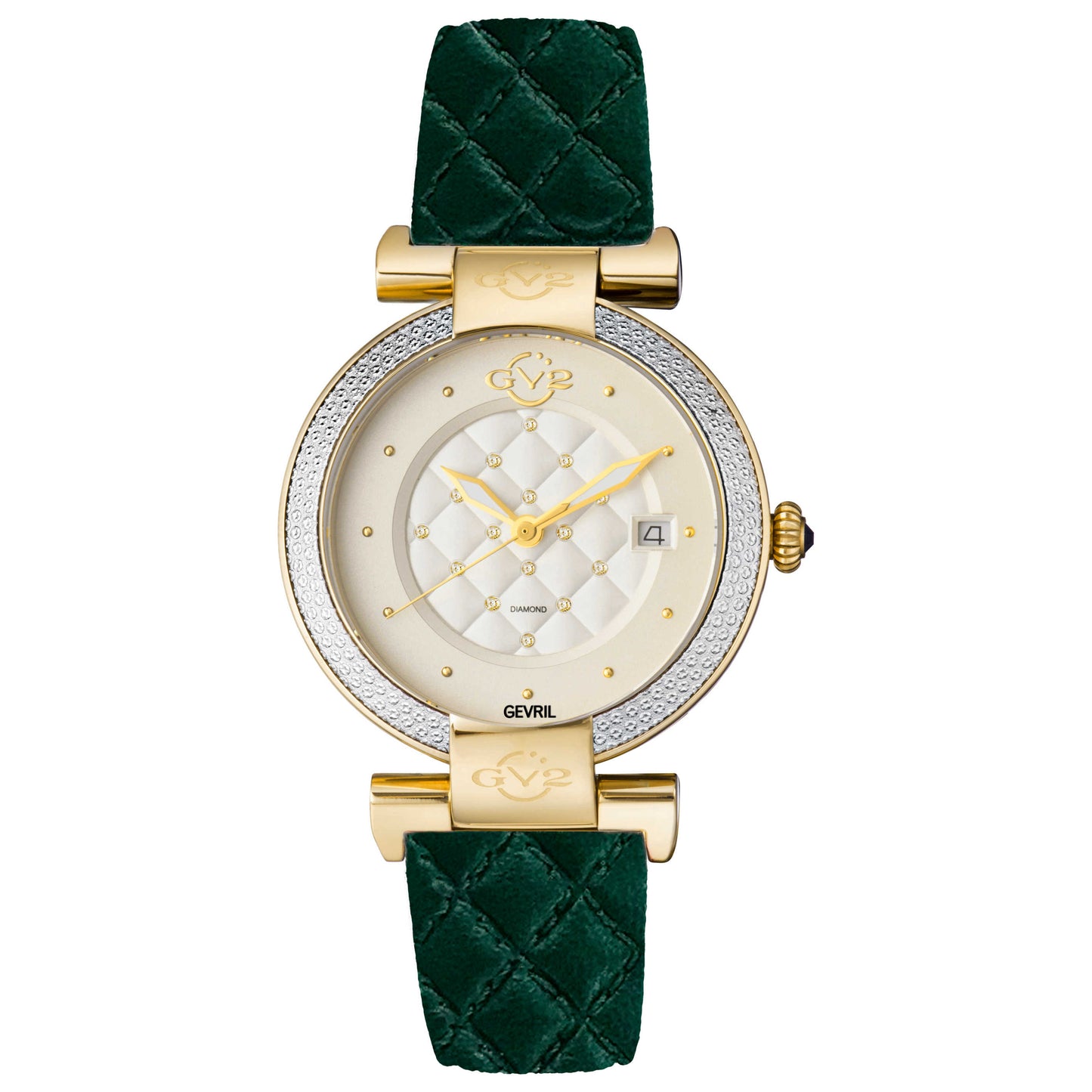 Front view of GV2 by Gevril Berletta Diamond Women's Quartz Watch 1501-V6