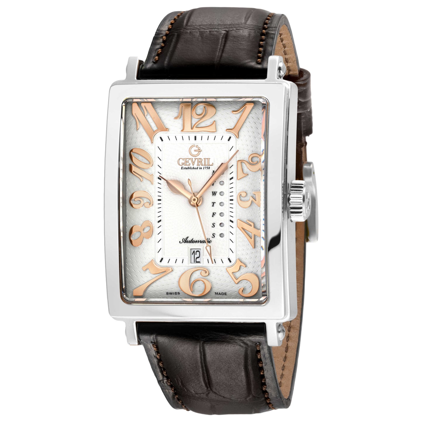 Front view of Gevril Avenue of Americas Men's Automatic Watch 15010