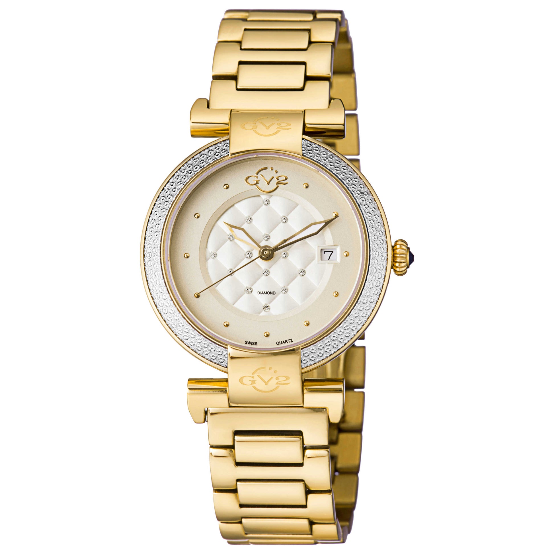 Front view of GV2 by Gevril Berletta Diamond Women's Quartz Watch 1501