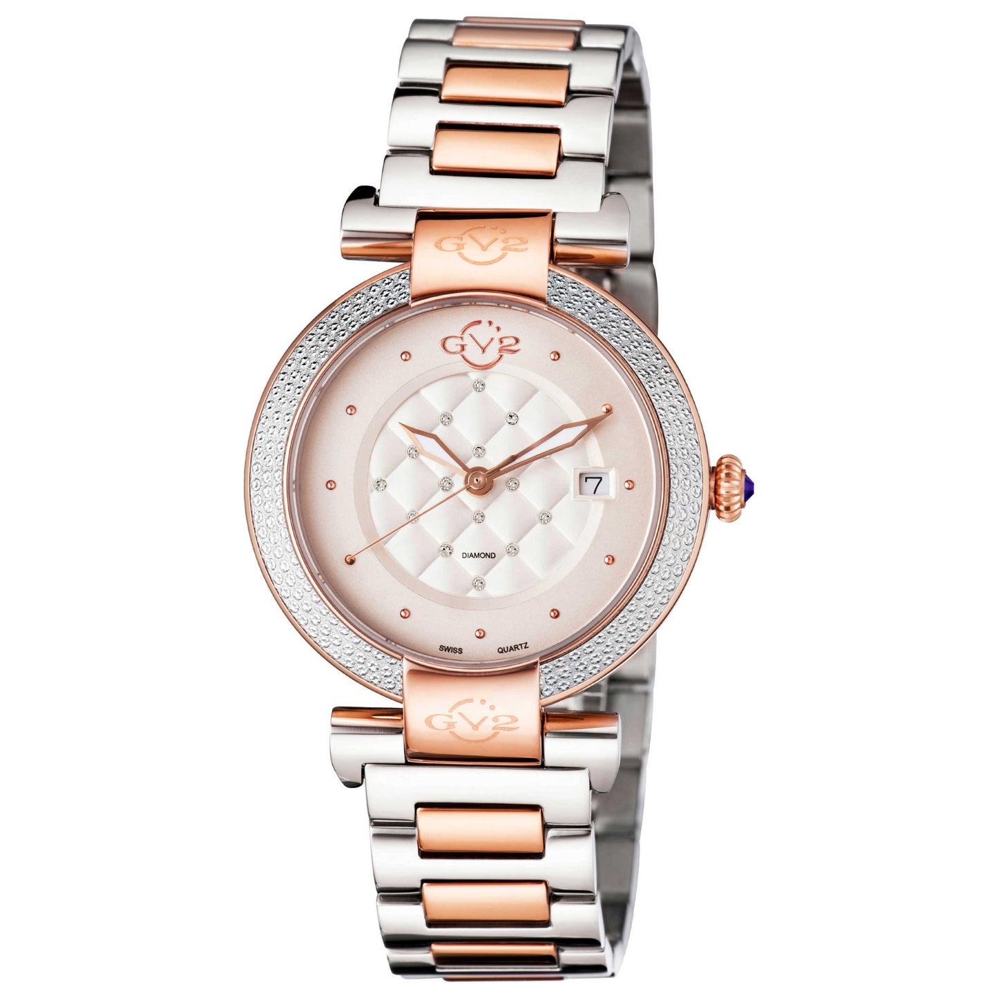 Front view of GV2 by Gevril Berletta Diamond Women's Quartz Watch 1505