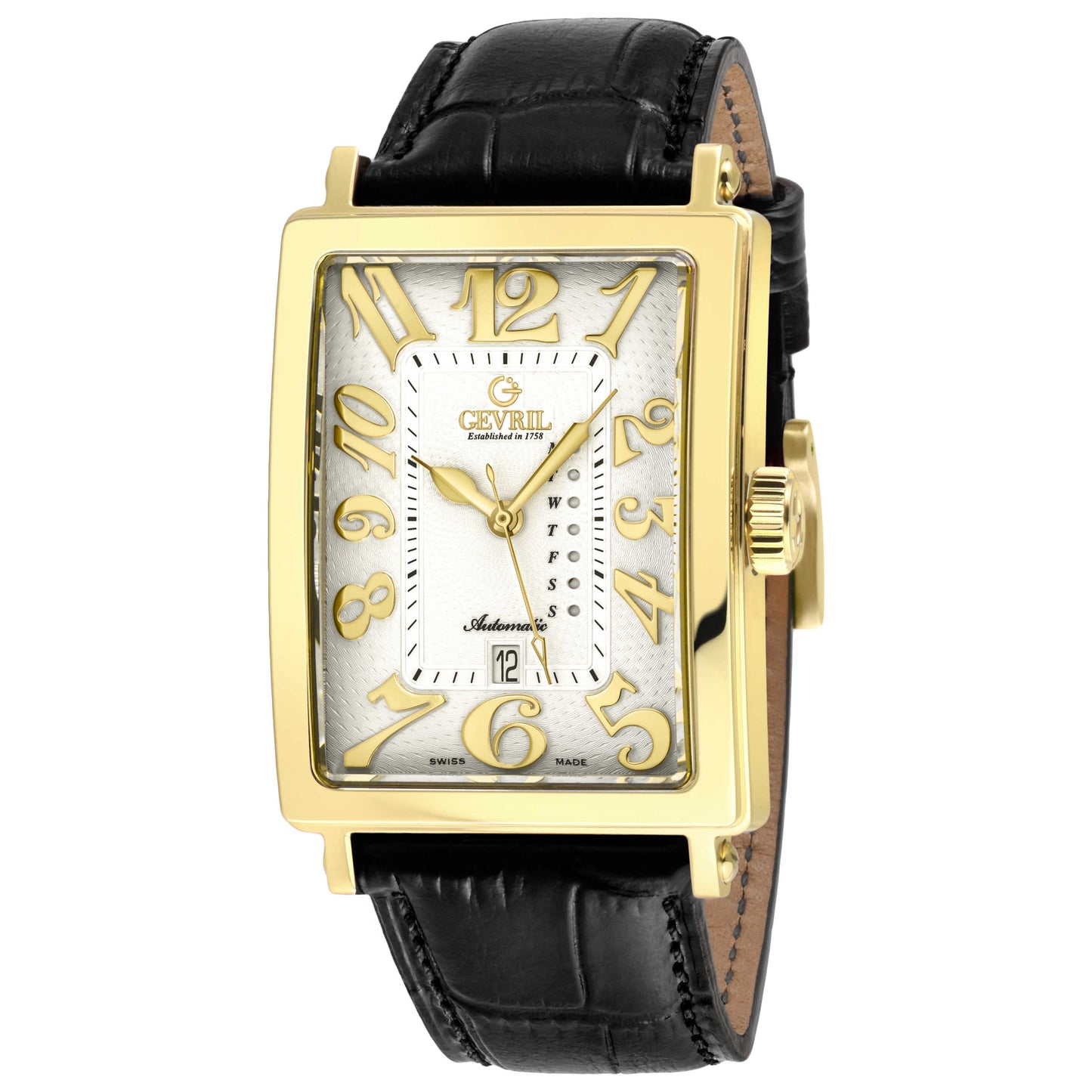 Front view of Gevril Avenue of Americas Men's Automatic Watch 15110