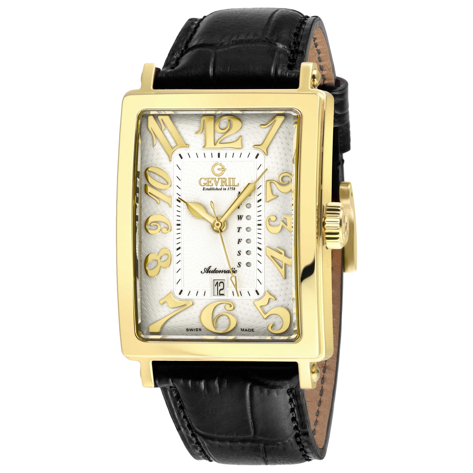 Front view of Gevril Avenue of Americas Men's Automatic Watch 15110