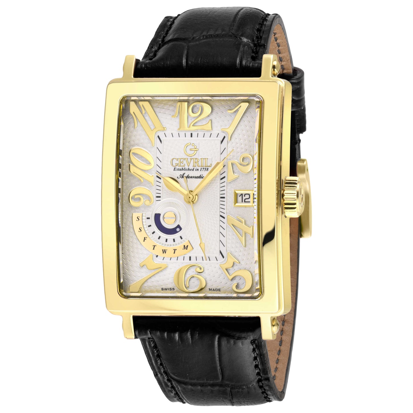 Front view of Gevril Avenue of Americas Men's Automatic Watch 15120