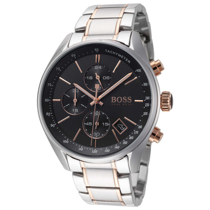 Front view of Hugo Boss Grand Prix Men's Quartz Watch 1513473