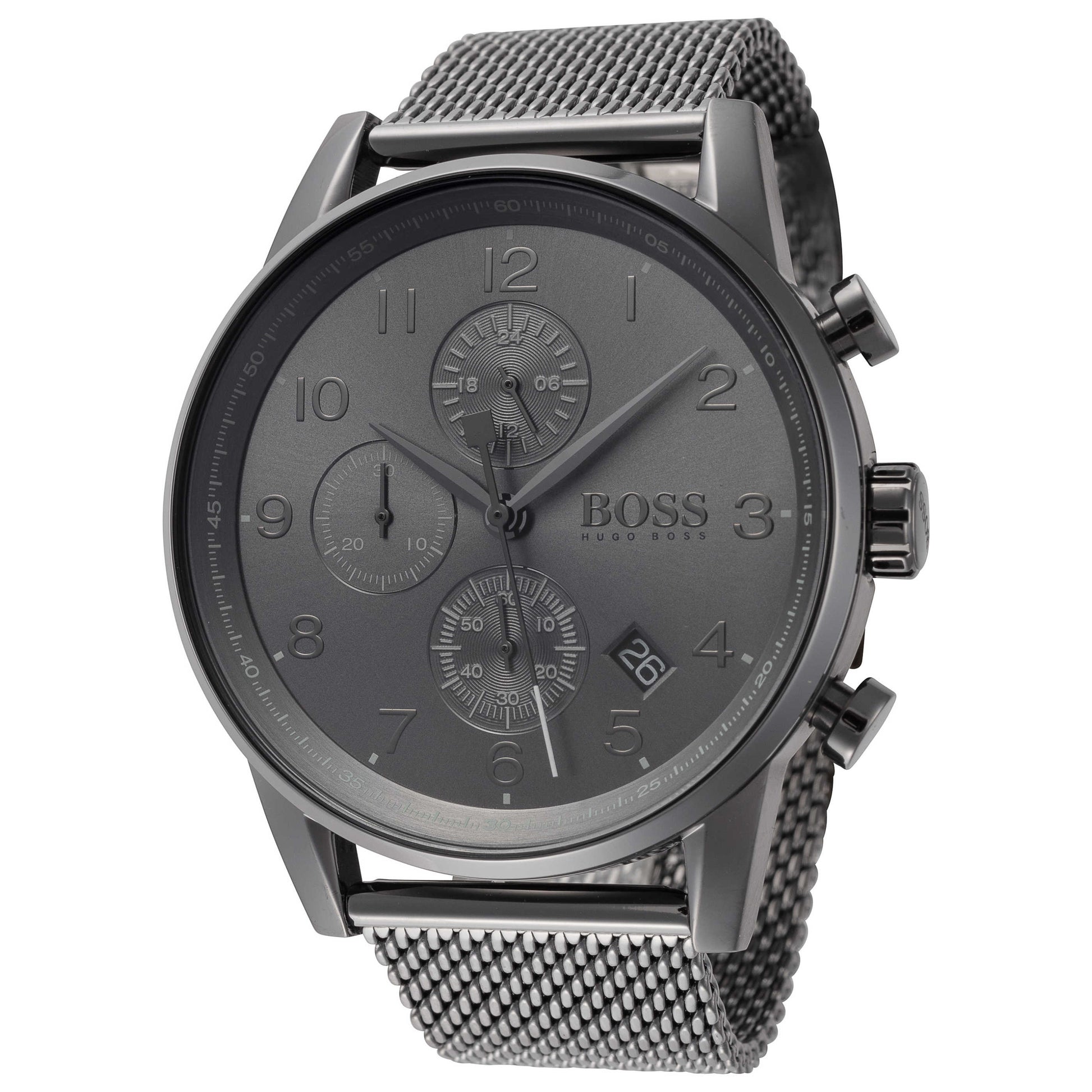 Front view of Hugo Boss Navigator Men's Quartz Watch 1513674