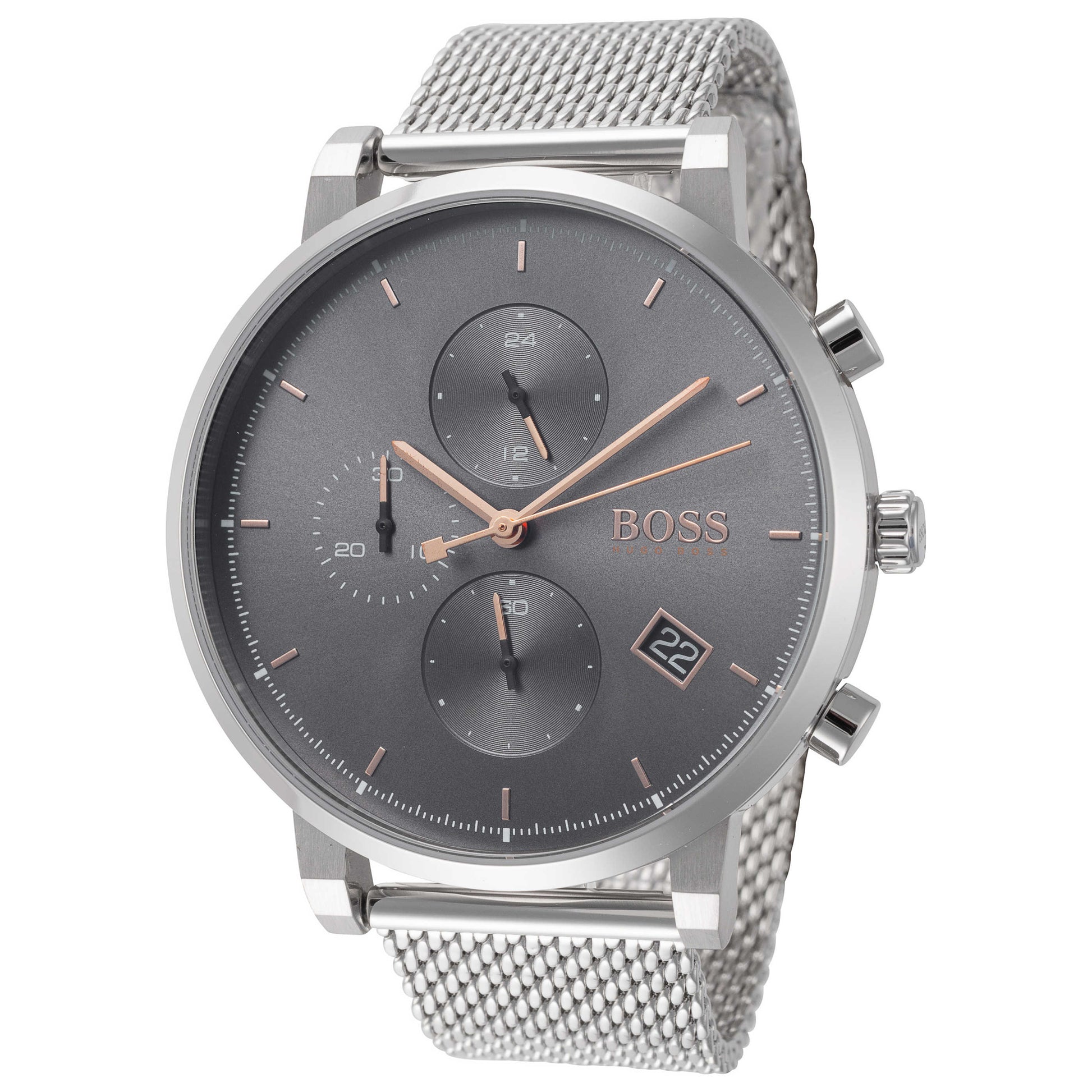 Front view of Hugo Boss Integrity Men's Quartz Watch 1513807