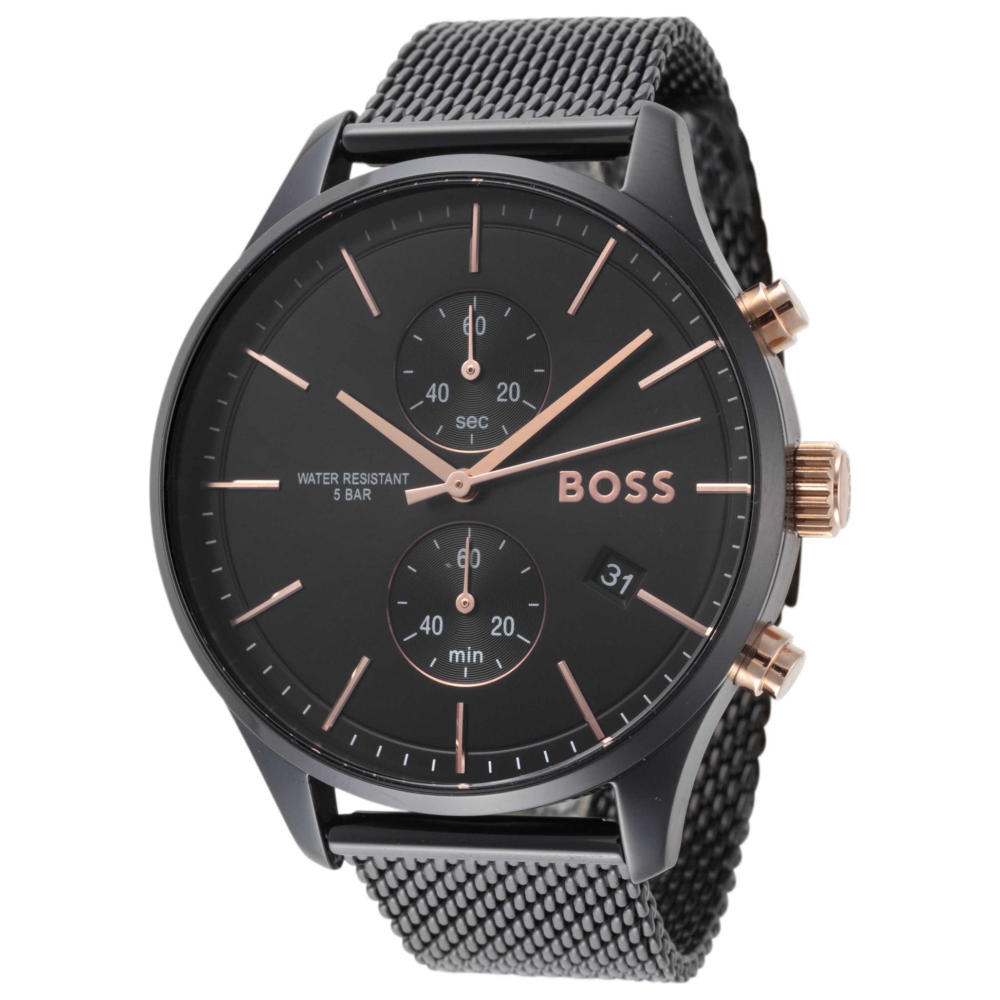 Front view of Hugo Boss Associate Men's Quartz Watch 1513811