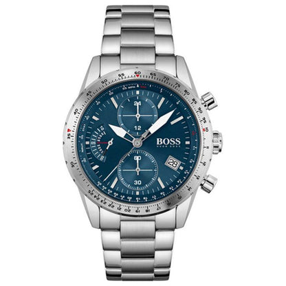 Front view of Hugo Boss Pilot Edition Chrono Men's Quartz Watch 1513850