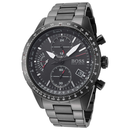 Front view of Hugo Boss Pilot Edition Chrono Men's Quartz Watch 1513854