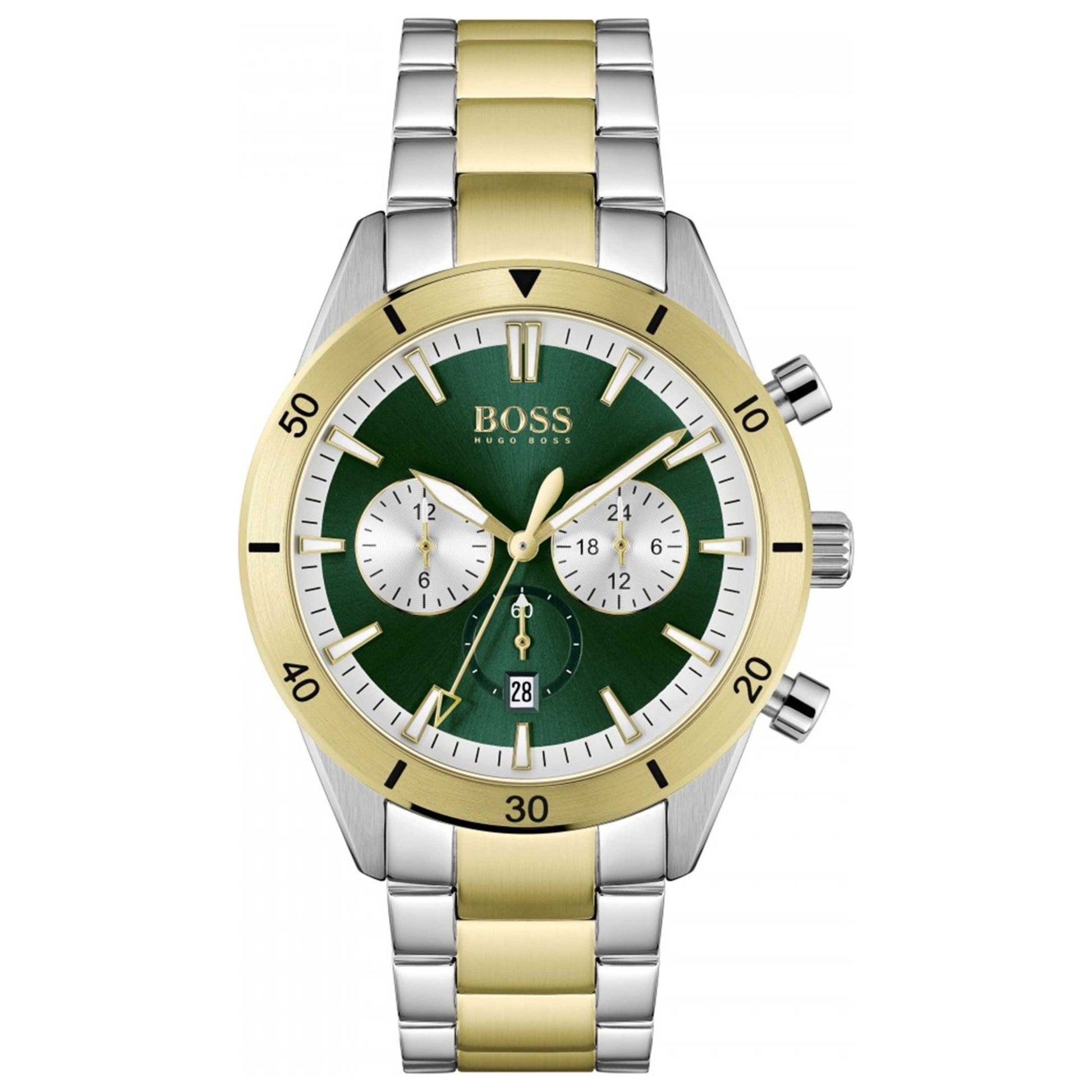 Front view of Hugo Boss Santiago Men's Quartz Watch 1513872