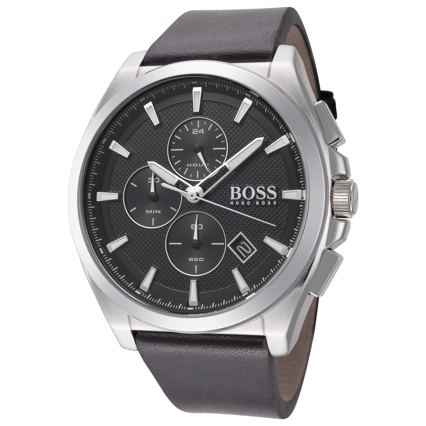 Front view of Hugo Boss Grandmaster Men's Quartz Watch 1513881