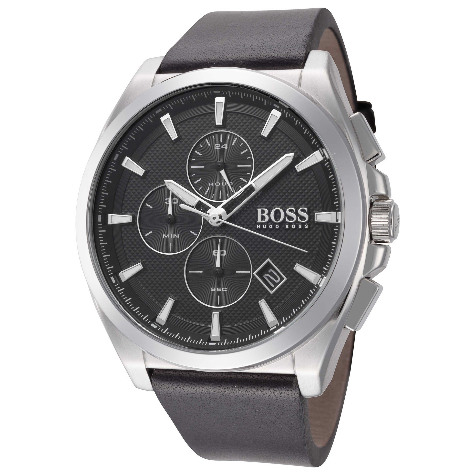 Front view of Hugo Boss Grandmaster Men's Quartz Watch 1513881