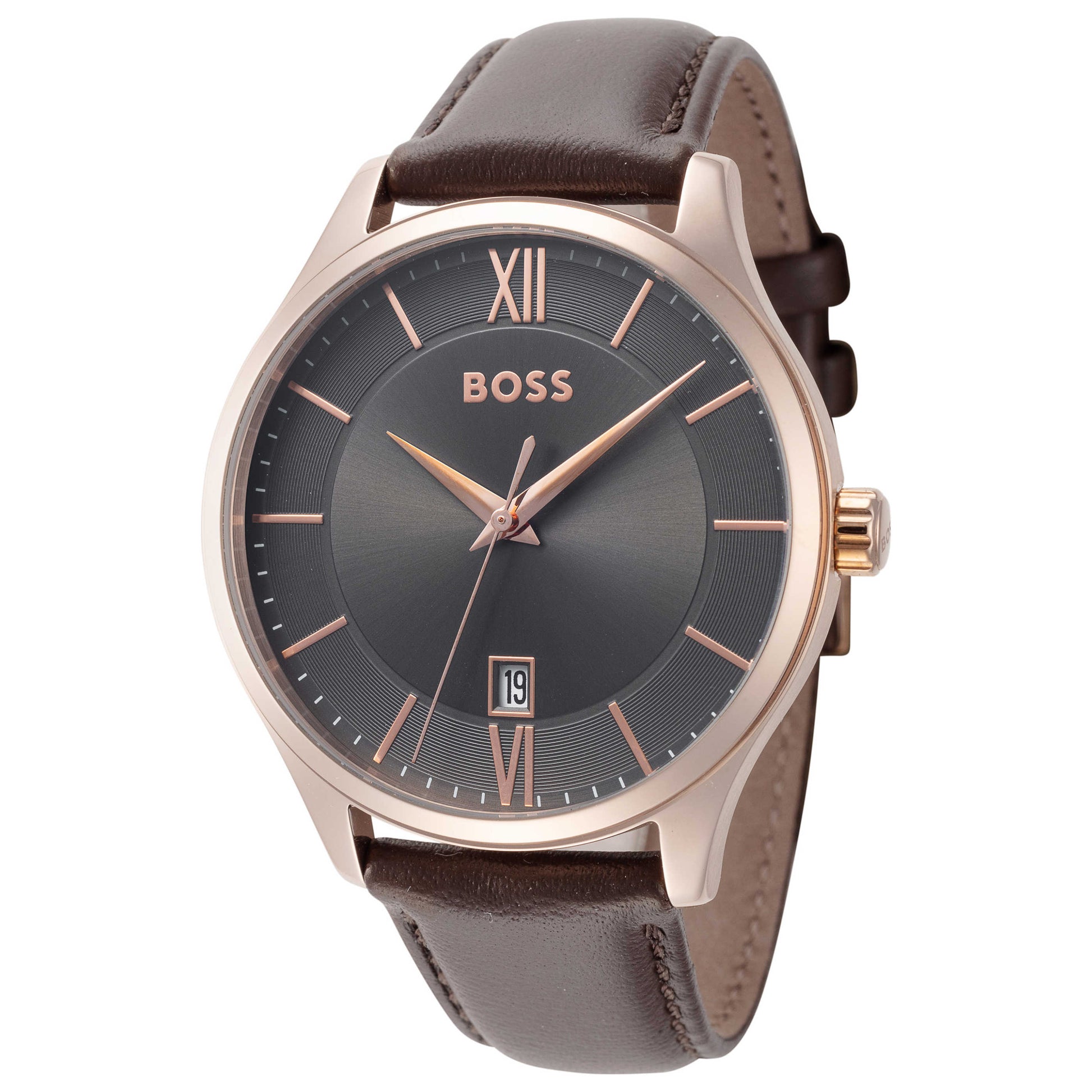 Front view of Hugo Boss Elite Men's Quartz Watch 1513894