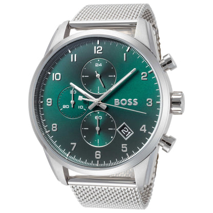 Front view of Hugo Boss Skymaster Men's Quartz Watch 1513938