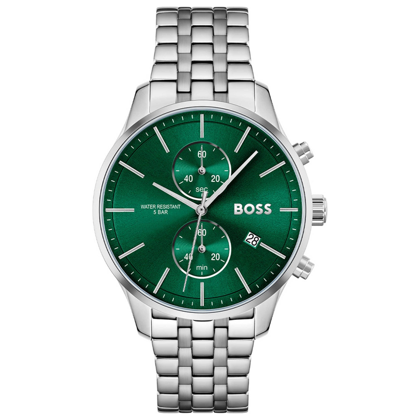 Front view of Hugo Boss Associate Men's Quartz Watch 1513975