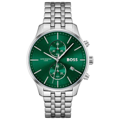 Front view of Hugo Boss Associate Men's Quartz Watch 1513975