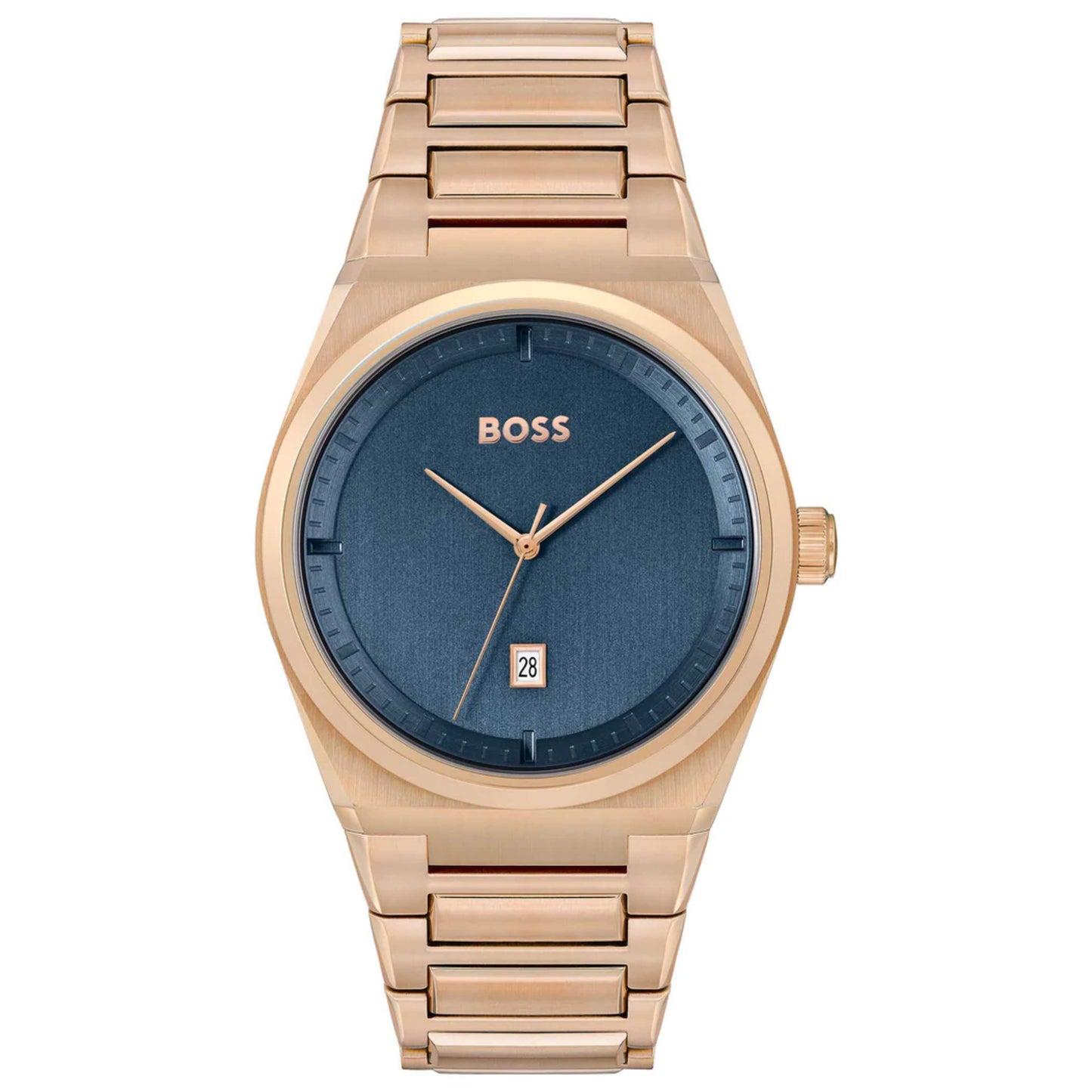 Front view of Hugo Boss Steer Men's Quartz Watch 1513995