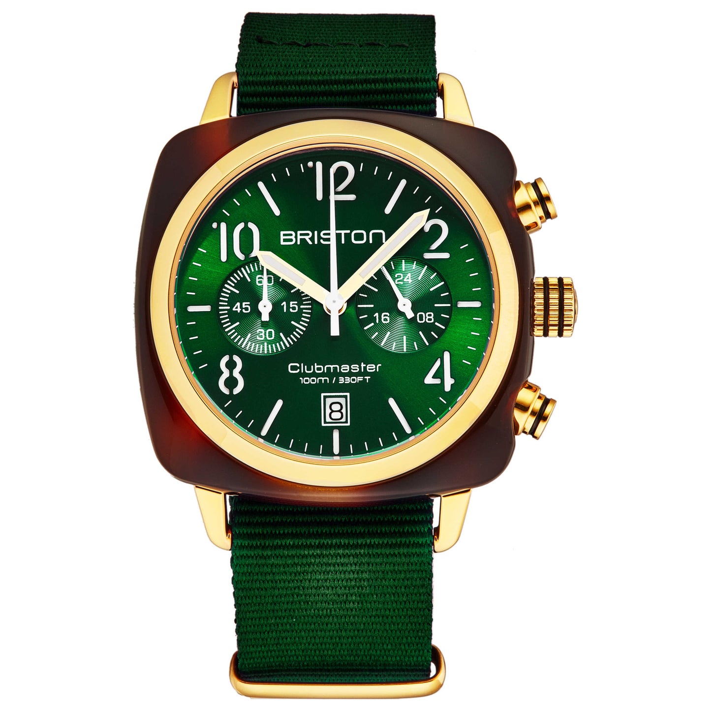 Front view of Briston Clubmaster Men's Quartz Watch 15140.PYAT10NBG