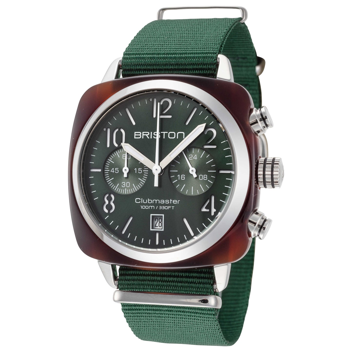 Front view of Briston Clubmaster Classic Men's Quartz Watch 15140.SA.T.10.NBG