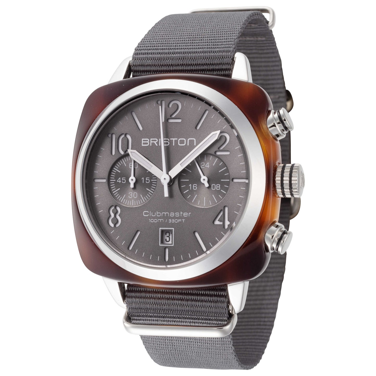 Front view of Briston Clubmaster Classic Men's Quartz Watch 15140.SA.T.11.NG