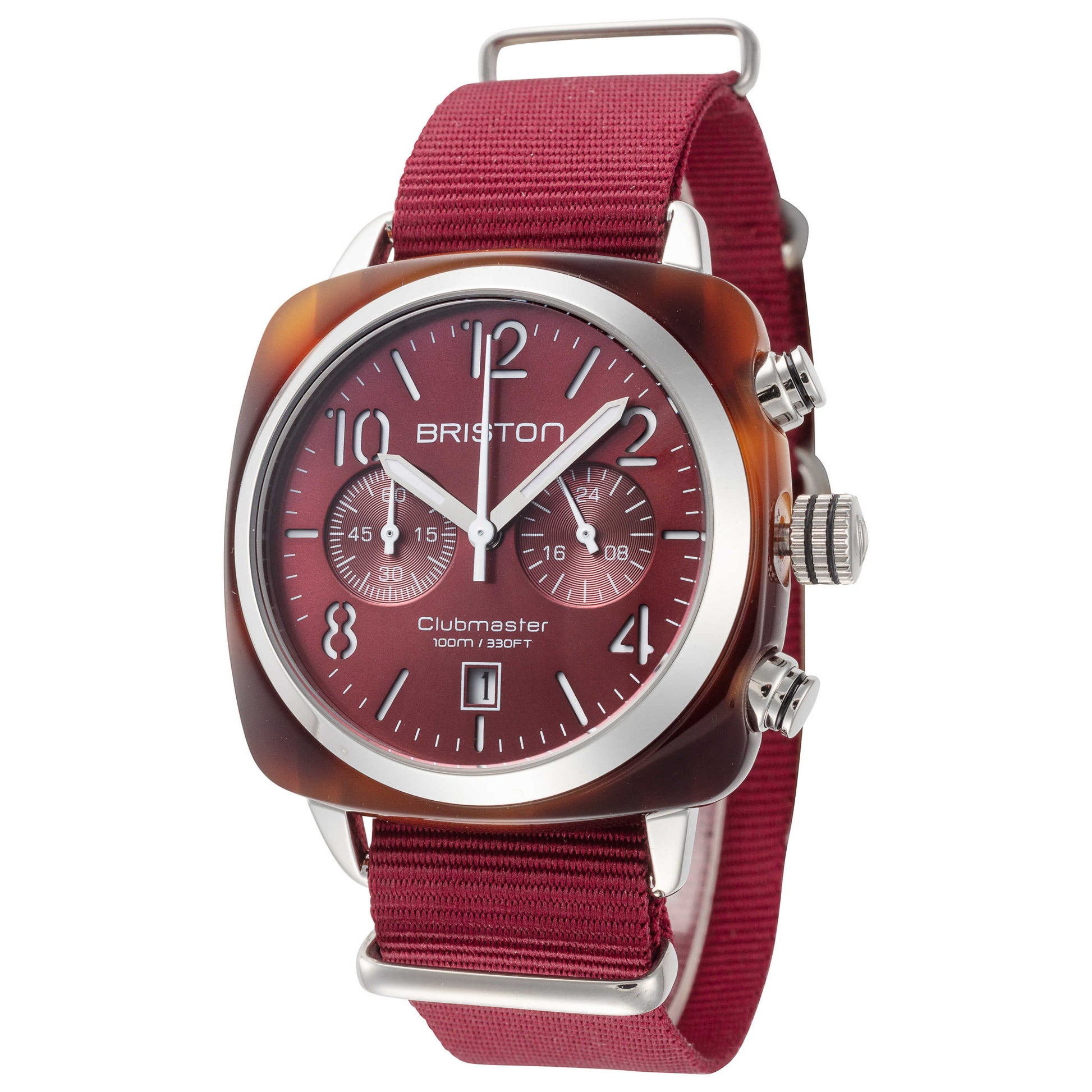 Front view of Briston Clubmaster Classic Men's Quartz Watch 15140.SA.T.8.NBDX