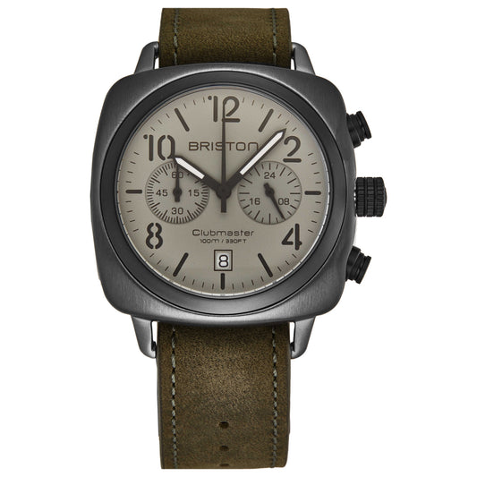 Front view of Briston Clubmaster Men's Quartz Watch 15140.SPGC12LVB