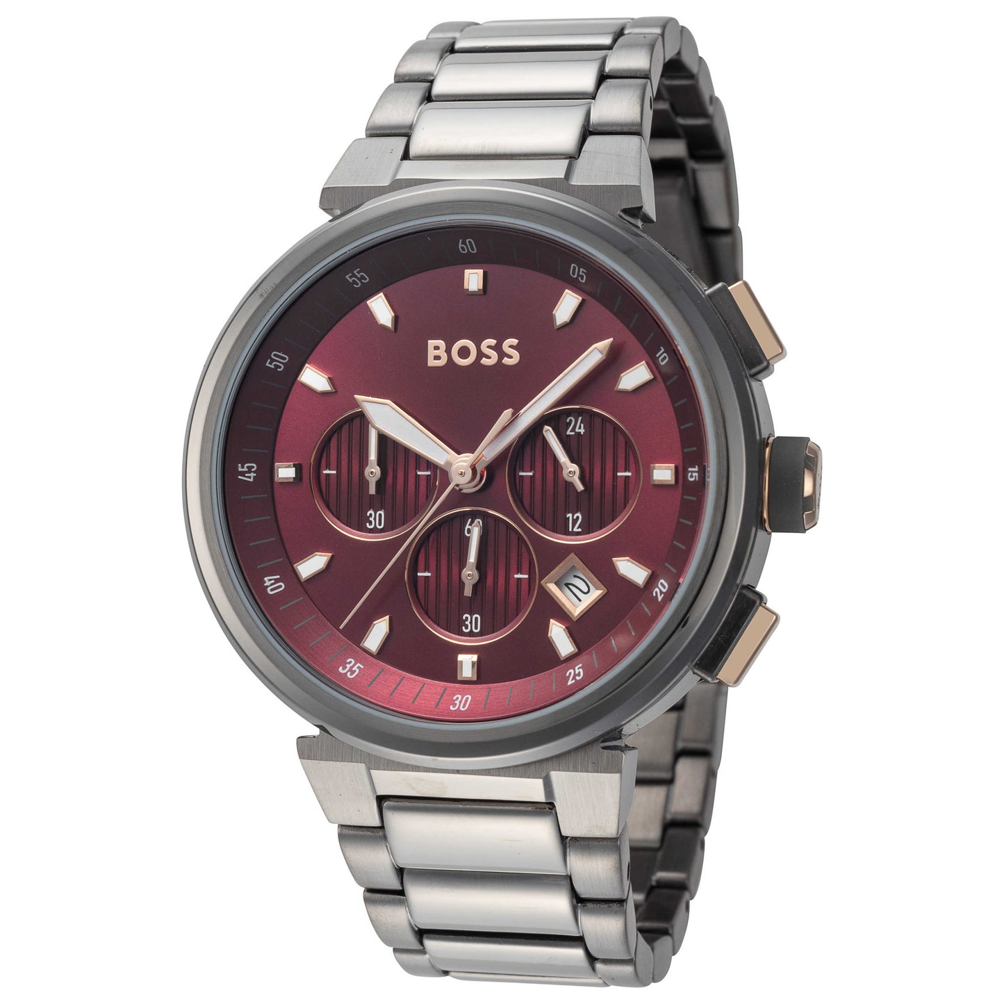 Front view of Hugo Boss One Men's Quartz Watch 1514000