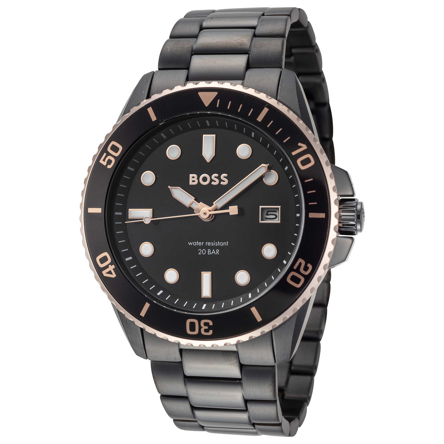 Front view of Hugo Boss Ace Men's Quartz Watch 1514013