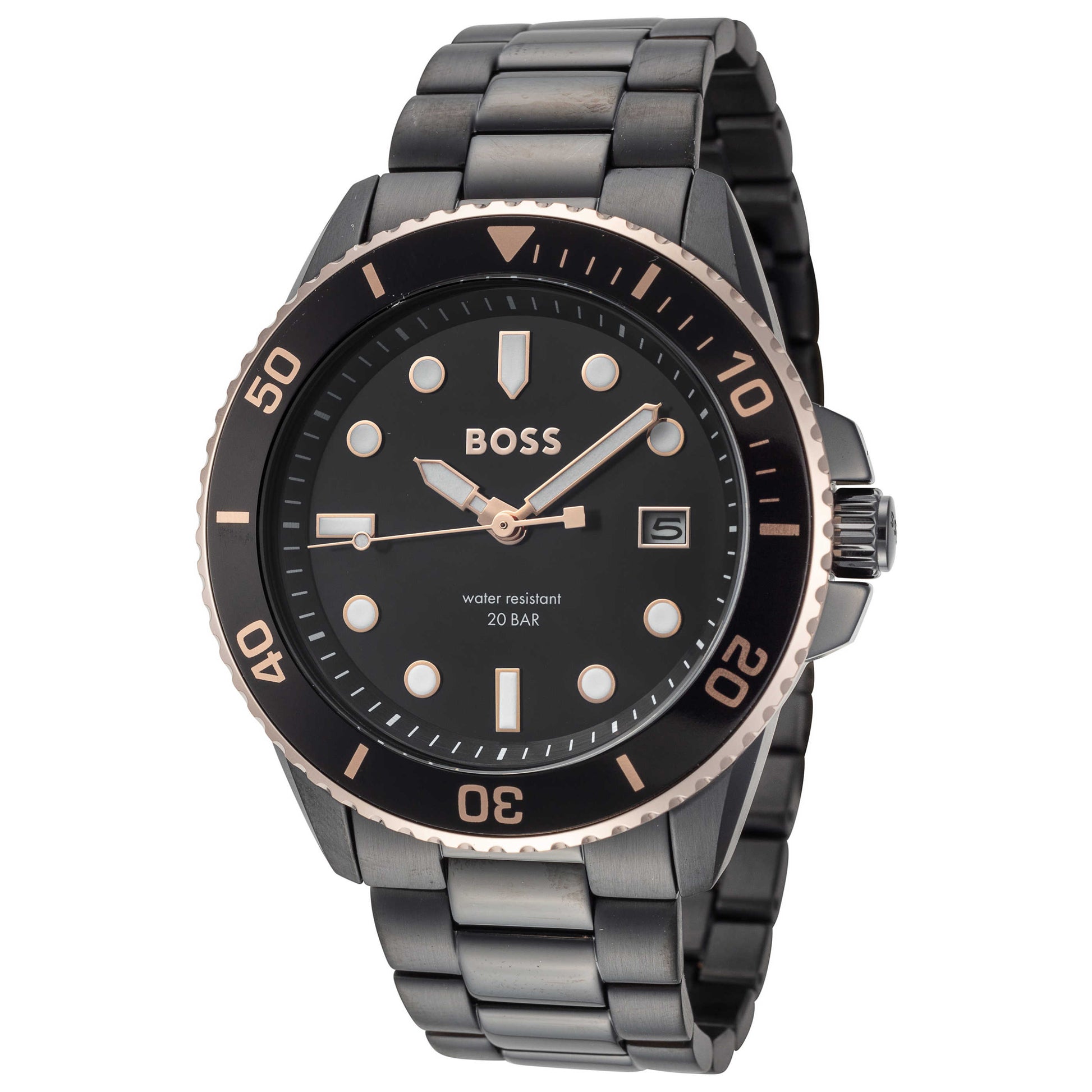 Front view of Hugo Boss Ace Men's Quartz Watch 1514013