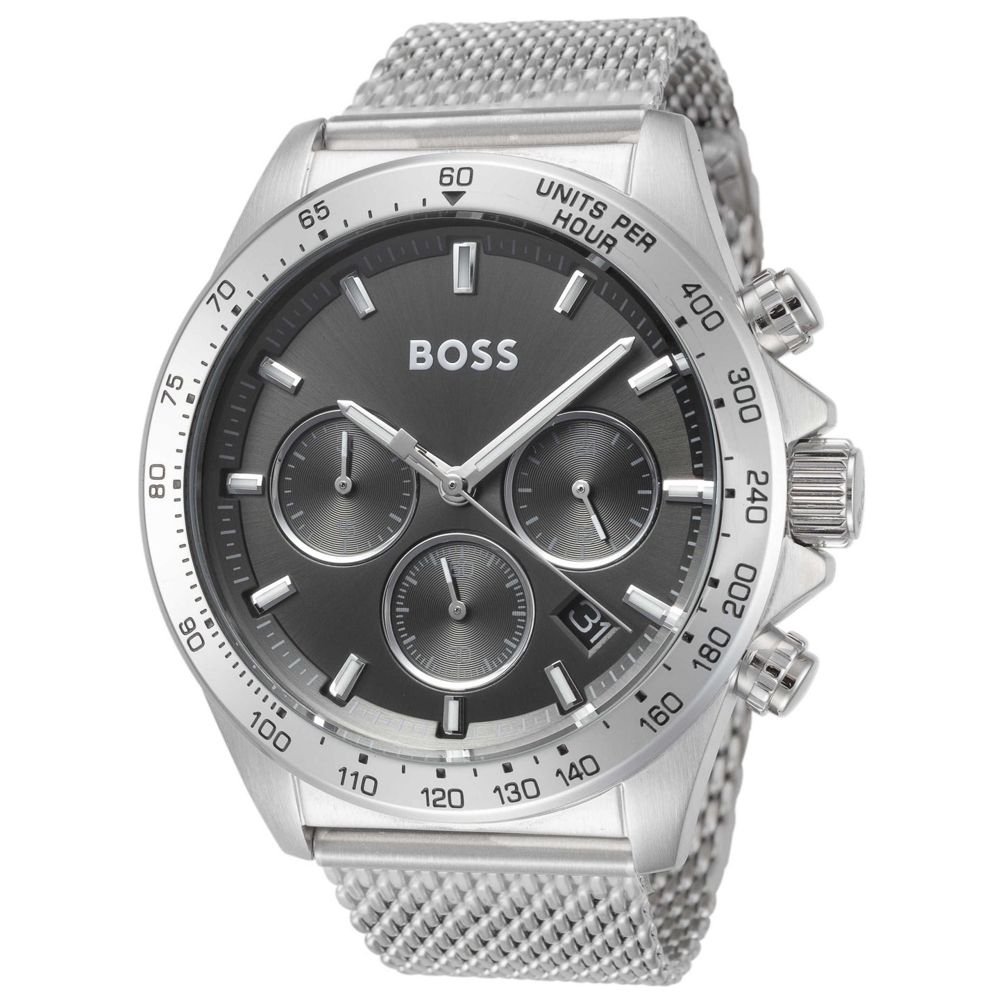 Front view of Hugo Boss Hero Men's Quartz Watch 1514020