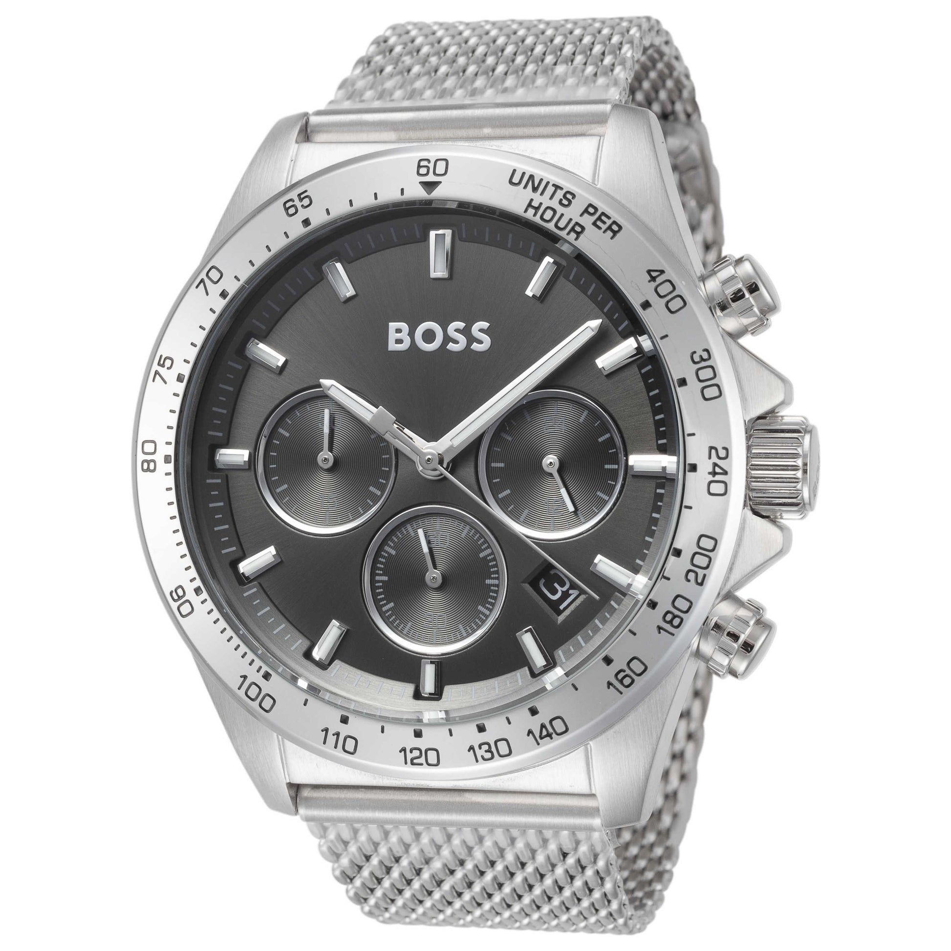 Front view of Hugo Boss Hero Men's Quartz Watch 1514020