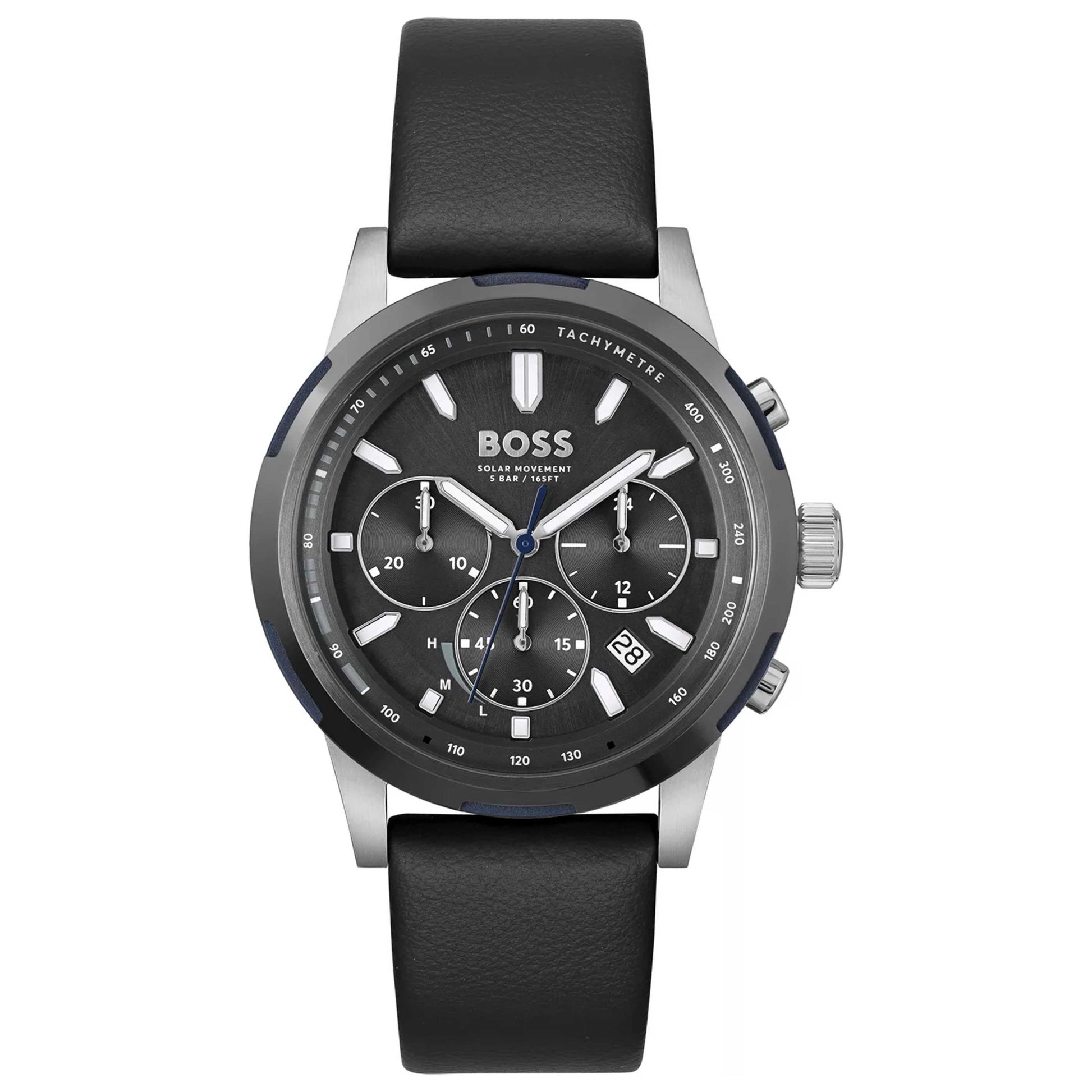 Front view of Hugo Boss Solgrade Men's Solar Watch 1514031