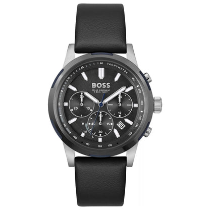 Front view of Hugo Boss Solgrade Men's Solar Watch 1514031