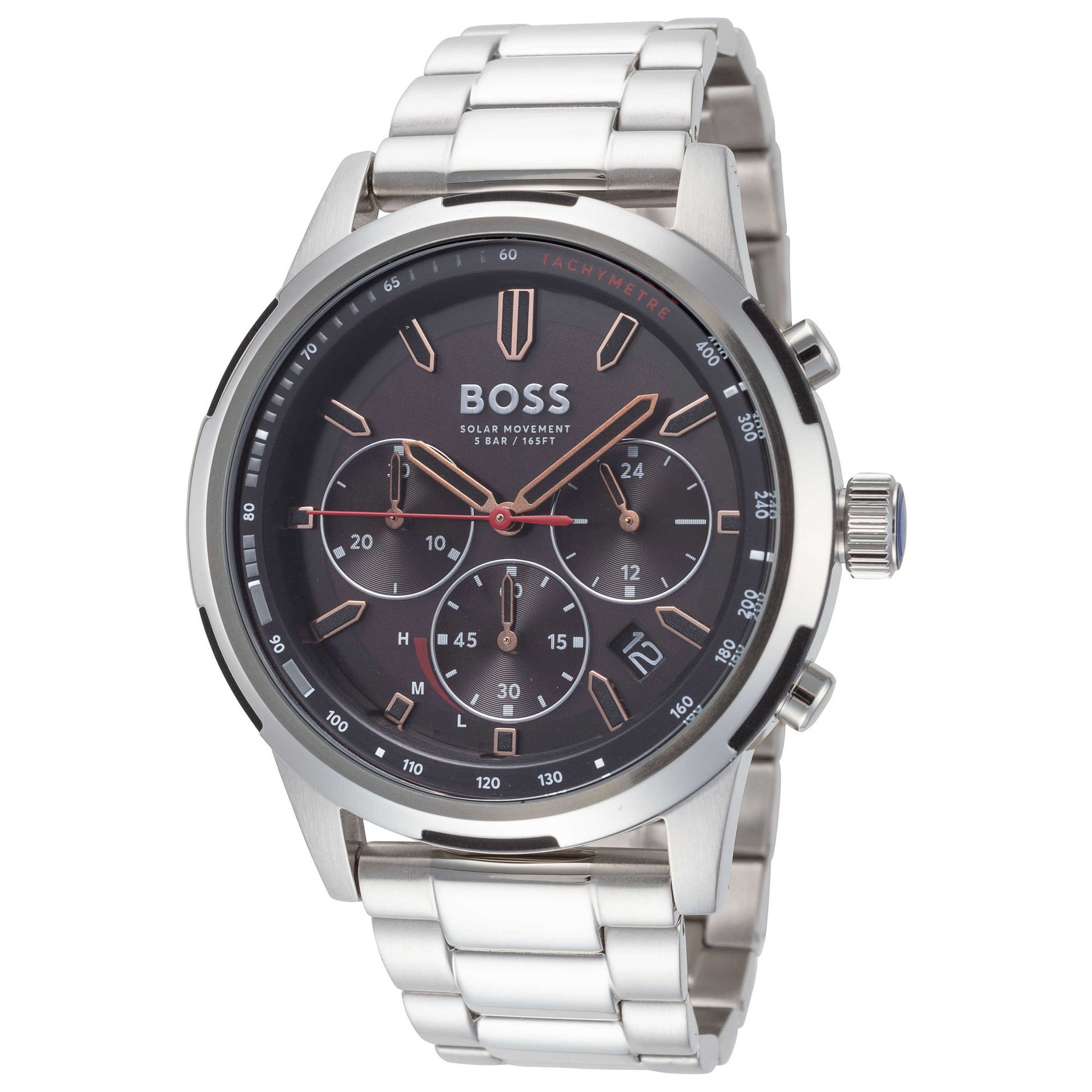 Front view of Hugo Boss Solgrade Men's Solar Watch 1514032